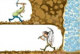 giving up before the breakthrough